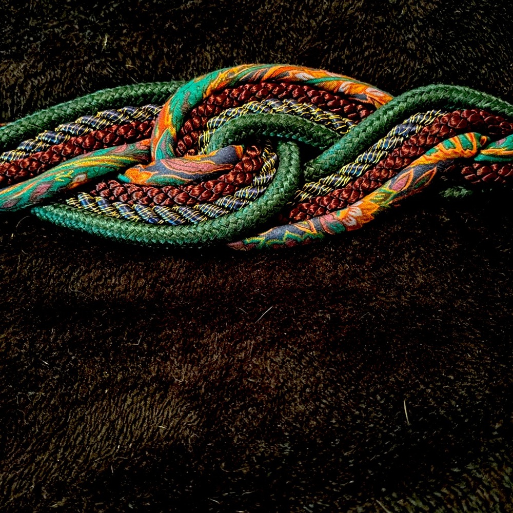 Decorative corded belt